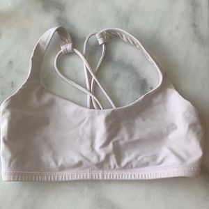 Lululemon light pink bra top size 4